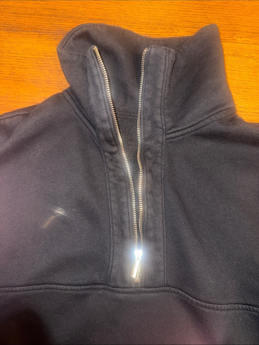 Old Navy Black Quarter-Zip Pullover Hoodie - Picture 5 of 9